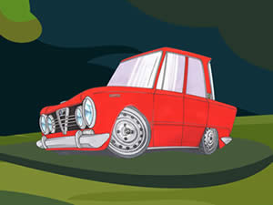 Alfa Romeo Cartoon Puzzle
