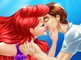 Ariel Kissing Underwater