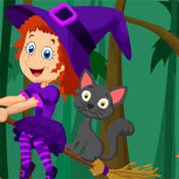 Cute Witch Rescue - Escape Games