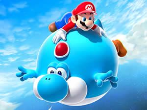 Mario and Yoshi Blue Puzzle