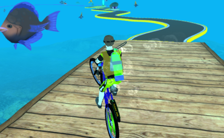 Underwater Cycling Game